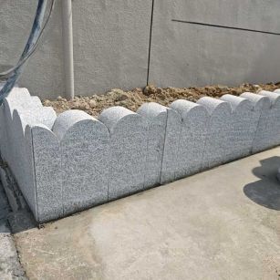 徐州芝麻白花边石  围边石