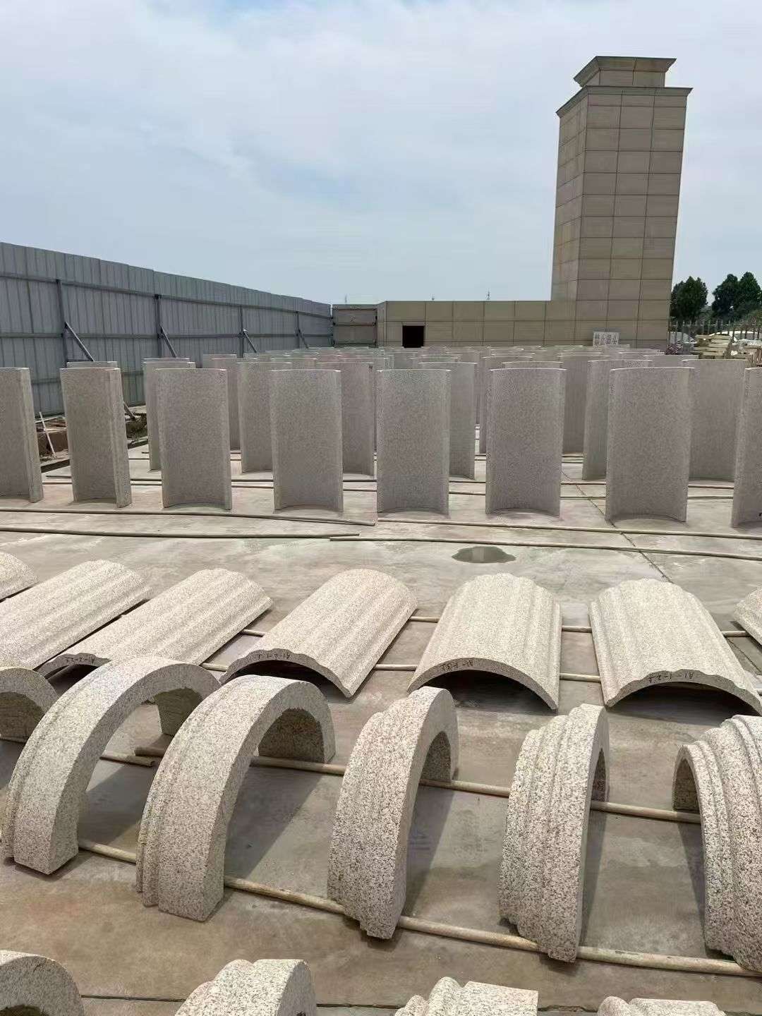 徐州黄金麻别墅柱皮 异形 线条定制